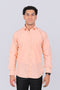 Veshbhoshaa Bluebird Pale Salmon Men'S Office Shirt